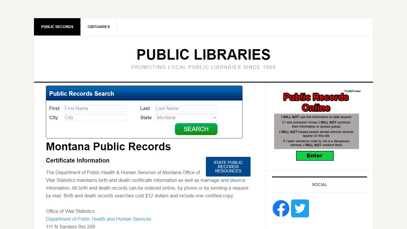 Montana Public Records